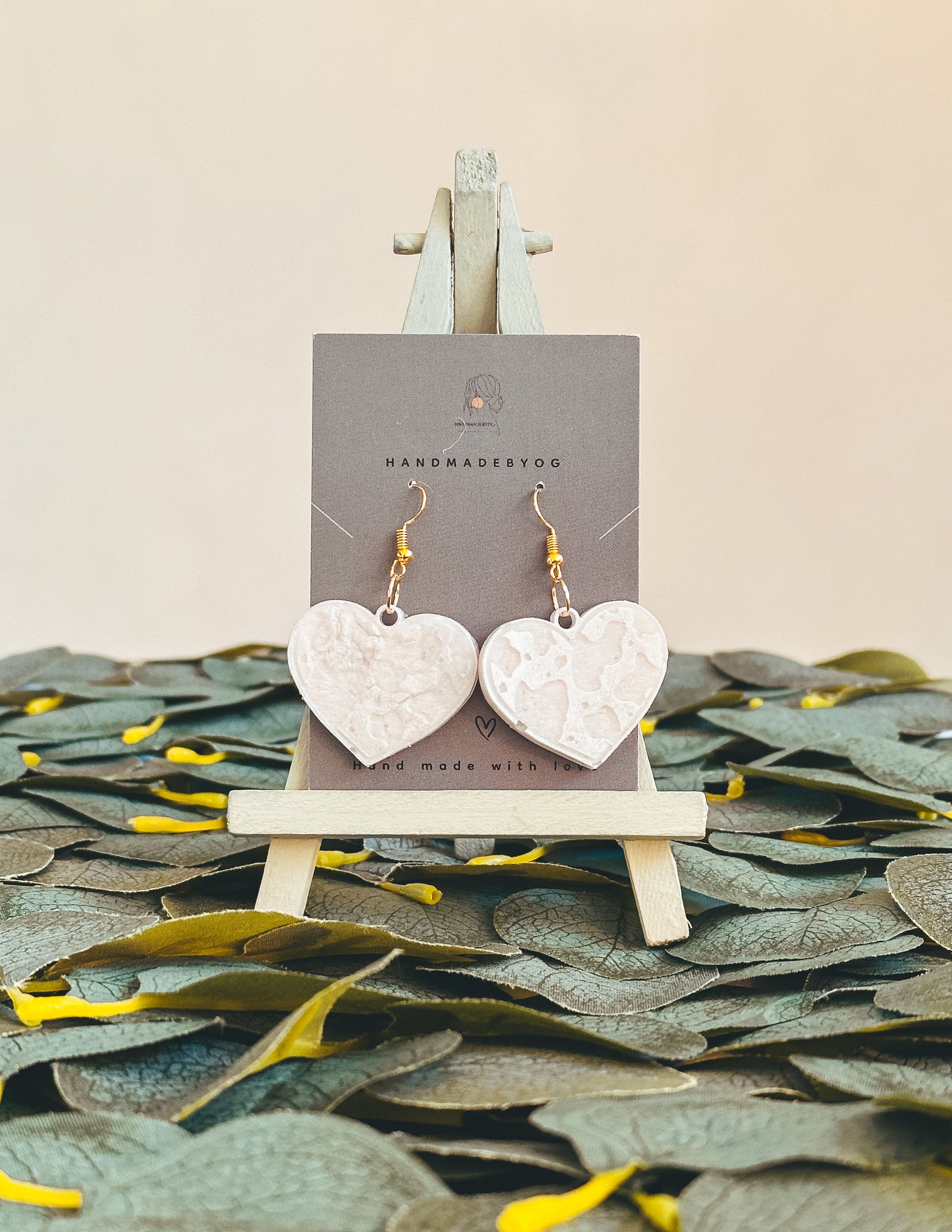 The Bridal Puzzle Heart Earrings