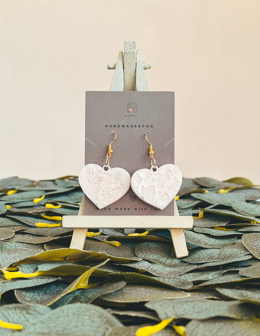 The Bridal Puzzle Heart Earrings