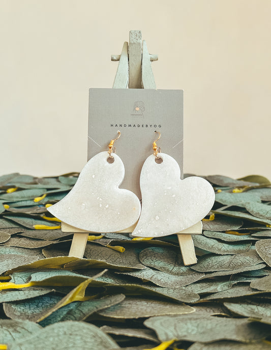 The Bridal Largest Heart Earrings